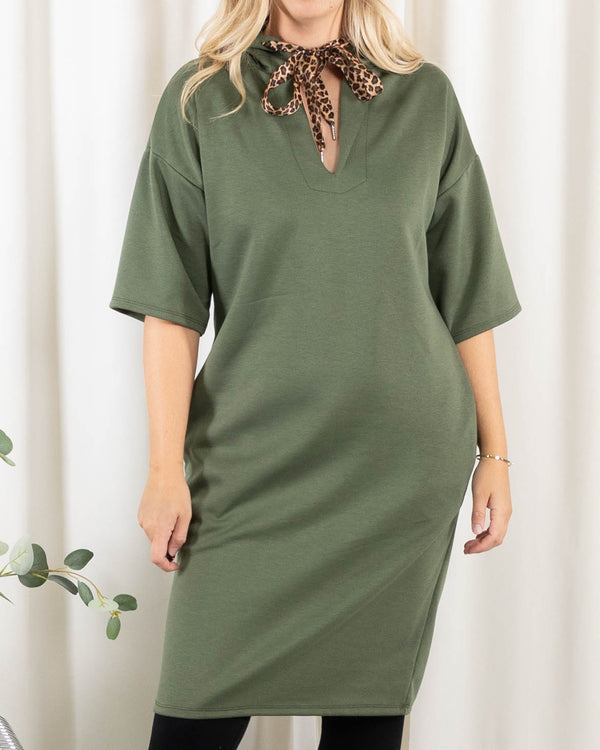 Tyra sweatkjole, Khaki