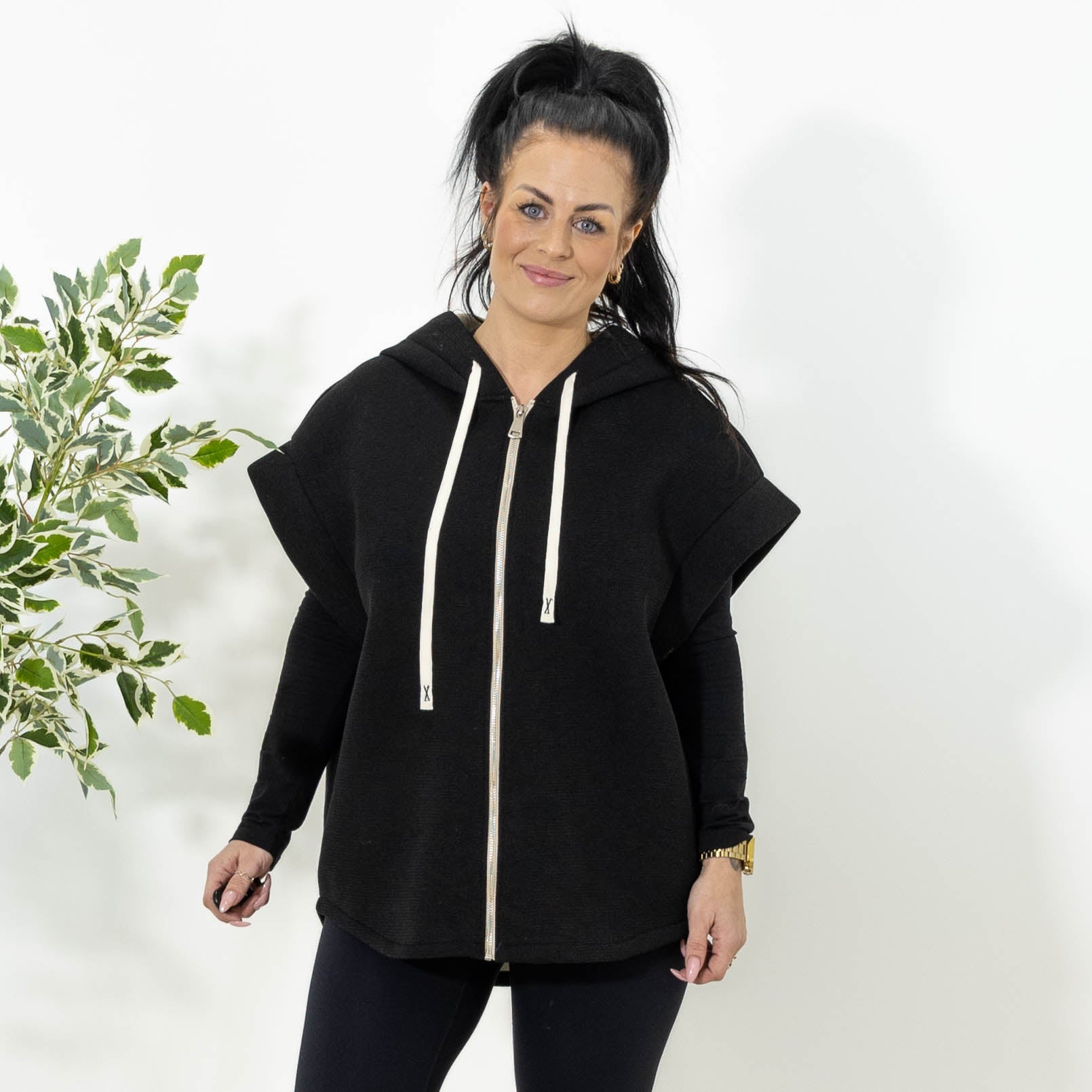 Molly sweat-vest, Sort
