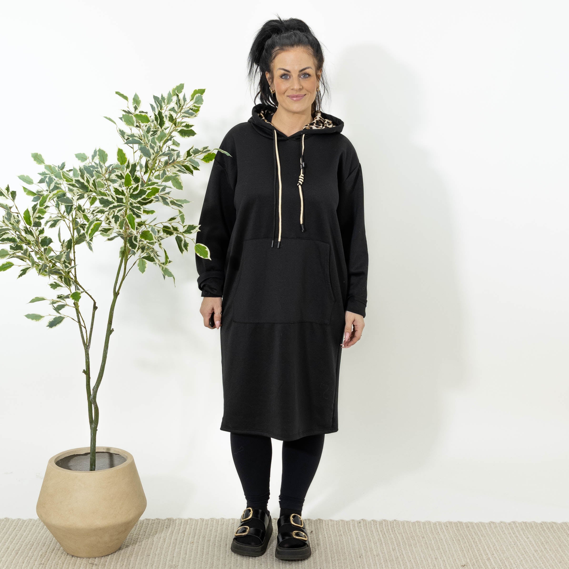 Coco sweatshirt hoodie, Sort