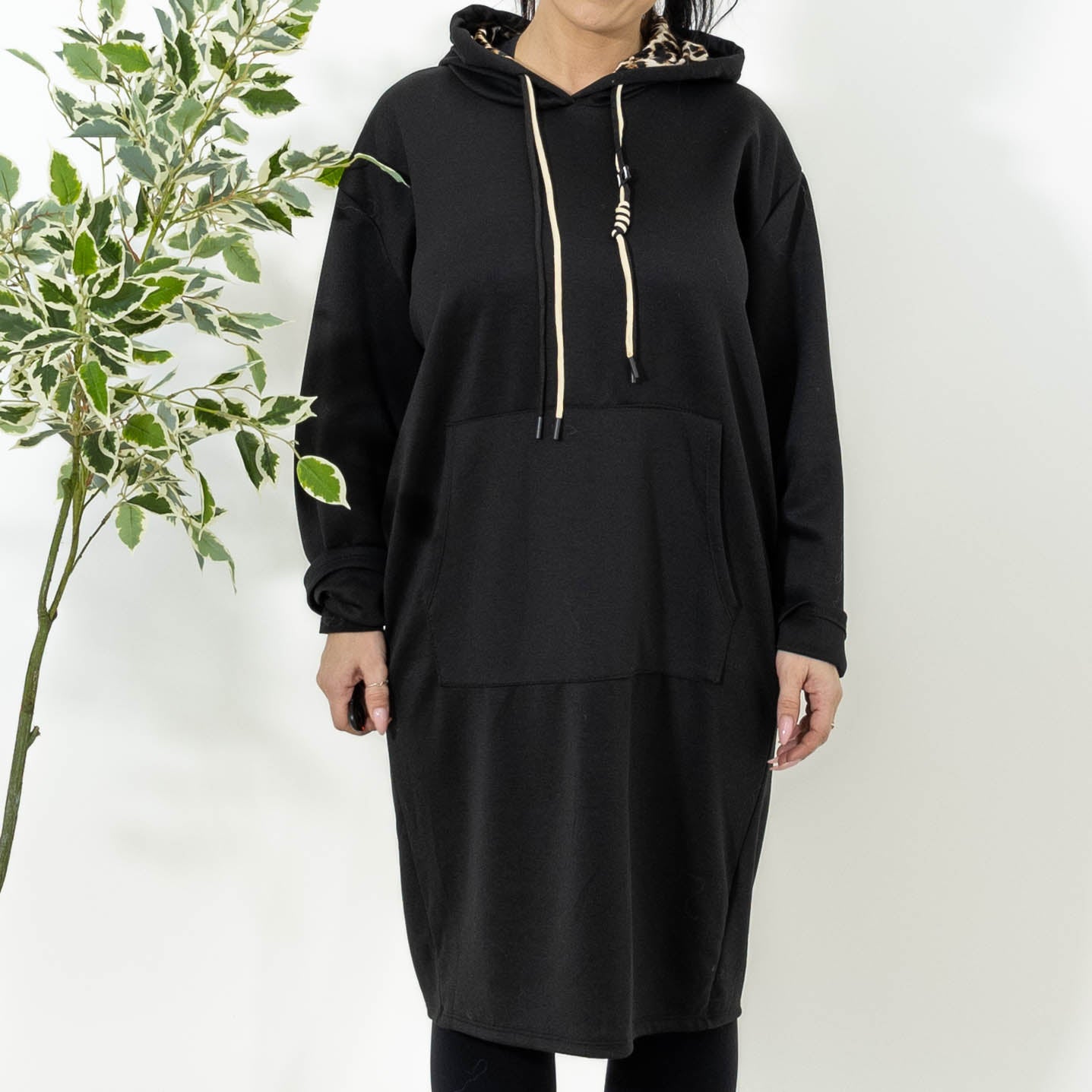 Coco sweatshirt hoodie, Sort