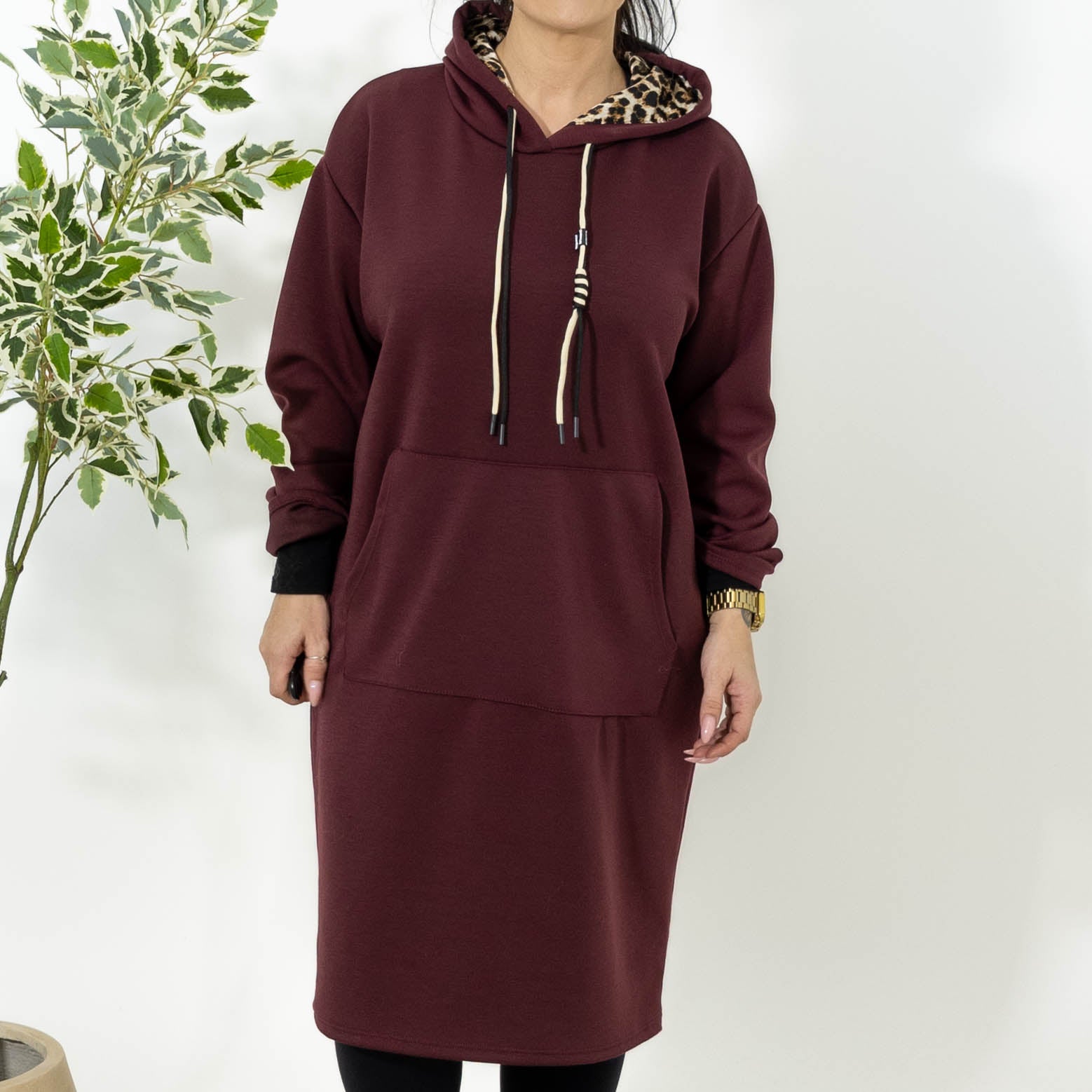 Coco sweatshirt hoodie, Bordeaux