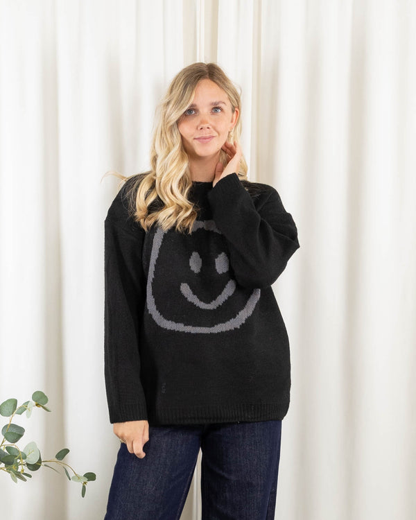 Smiley strik, Sort