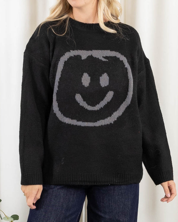 Smiley strik, Sort