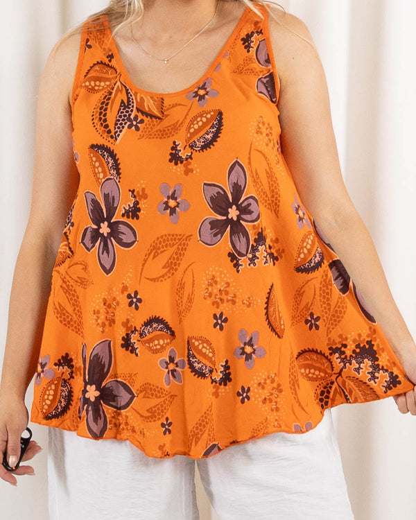 Rosanne top, Orange
