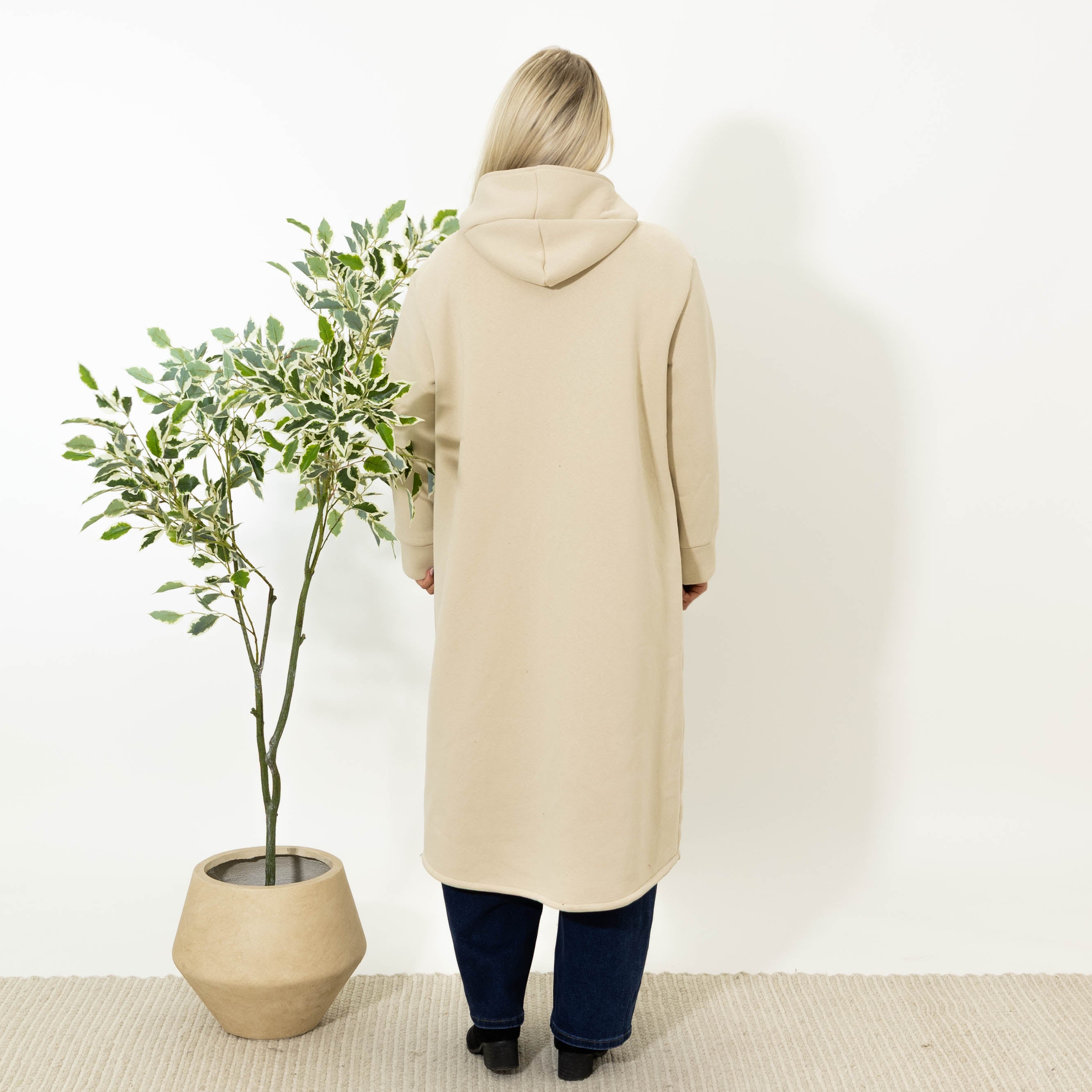 Bertie sweatshirt jakke, Beige