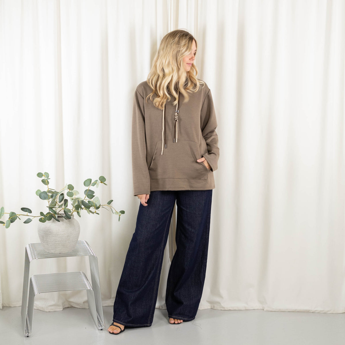 Poppy sweatshirt, Taupe