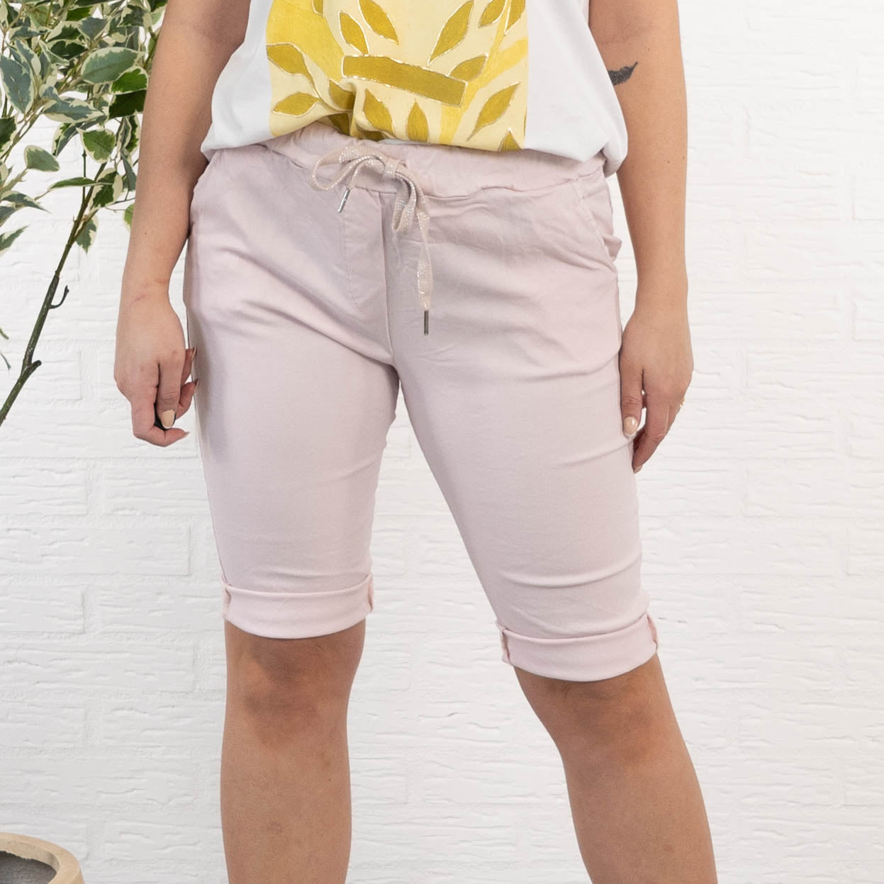 Lona shorts, Rosa