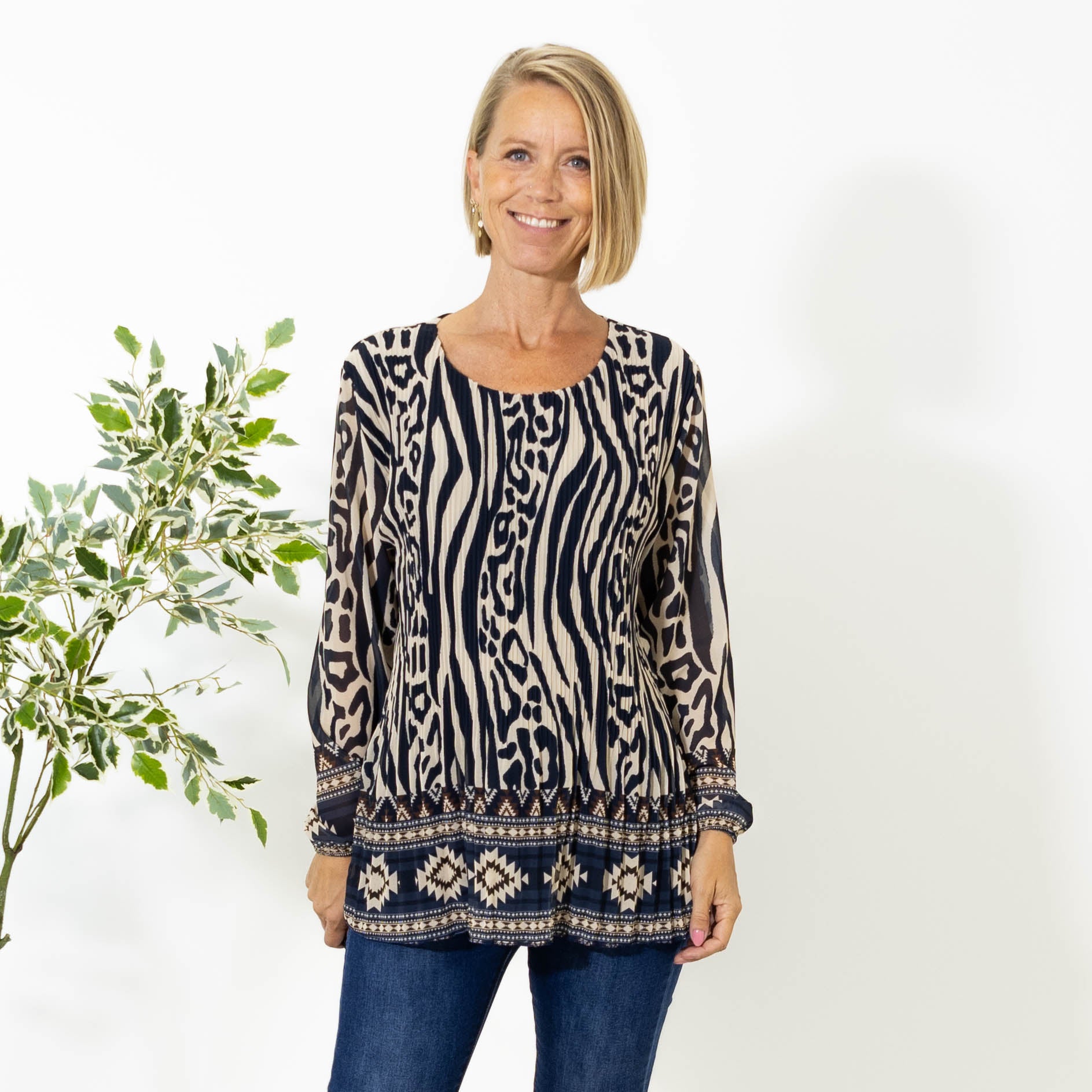 Gina 2 delt overdel, Navy