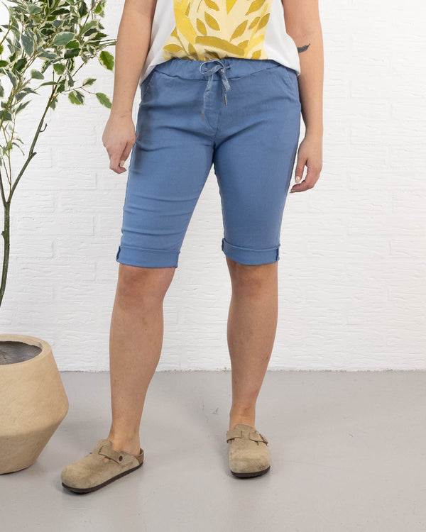 Lona shorts, Dueblå