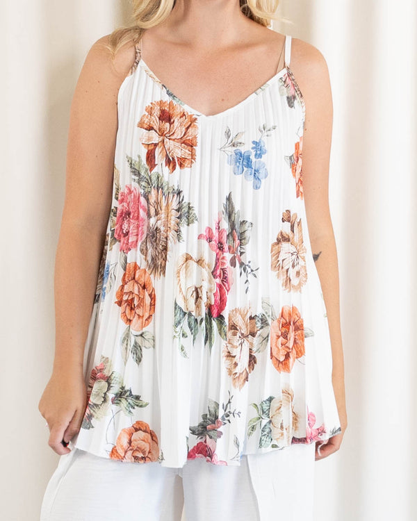 Monroe top, Hvid