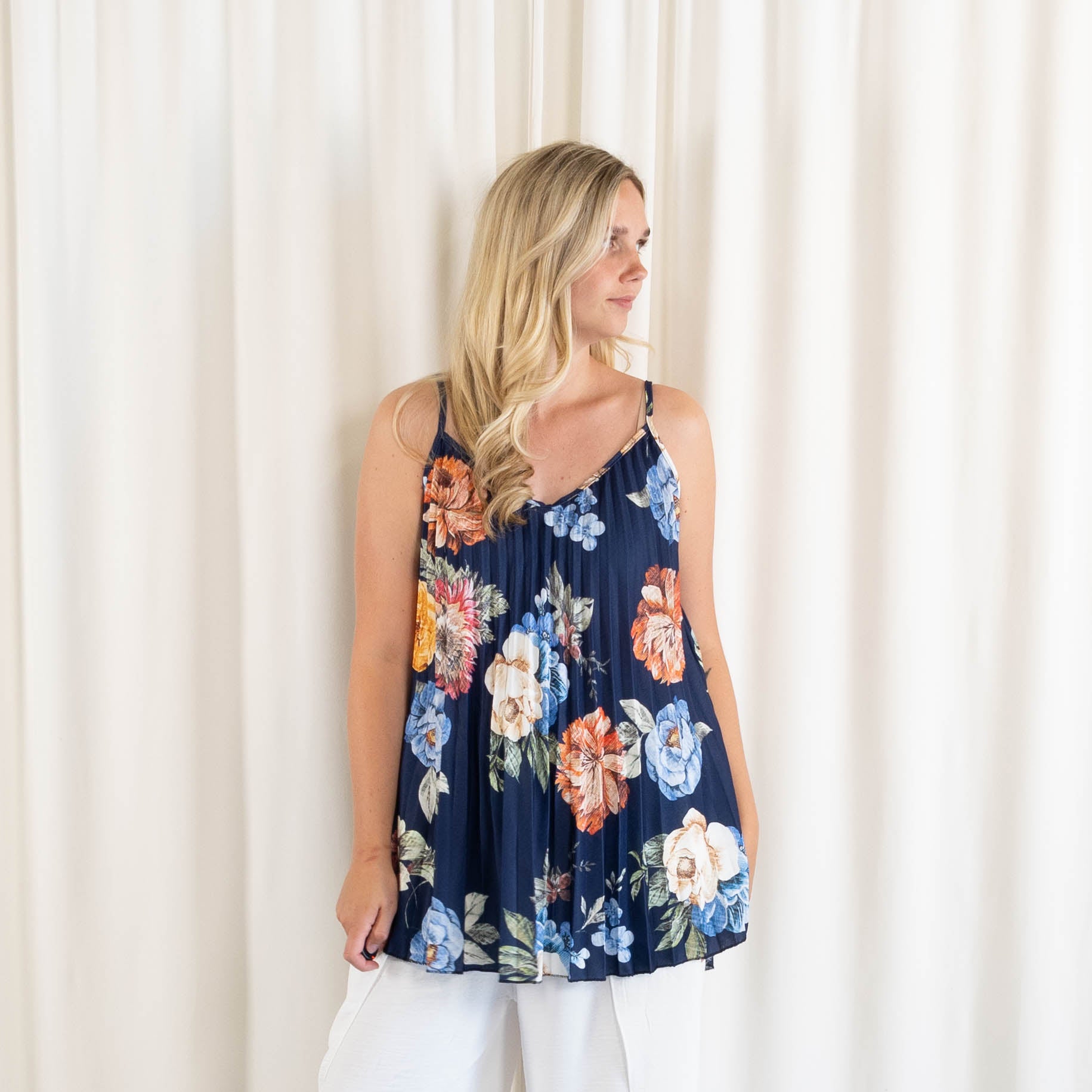 Monroe top, Navy