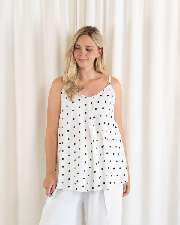 Melody top, Hvid