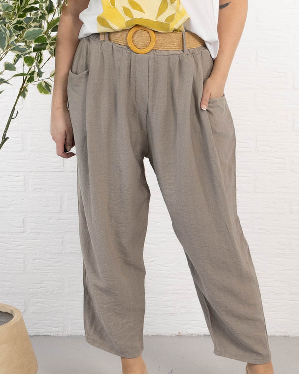 Oline bukser, Taupe