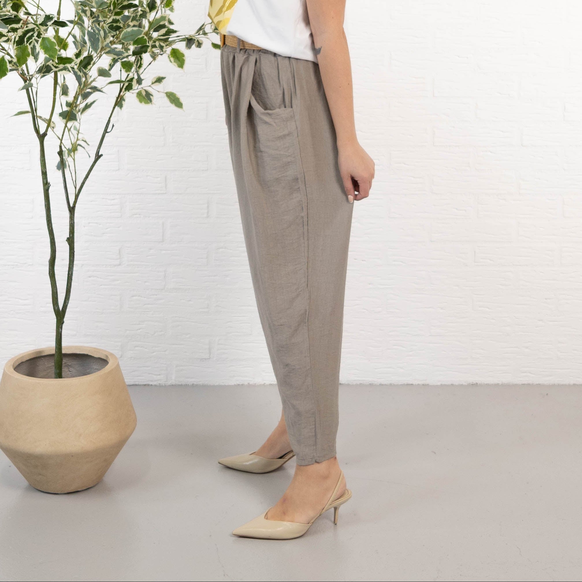Oline bukser, Taupe