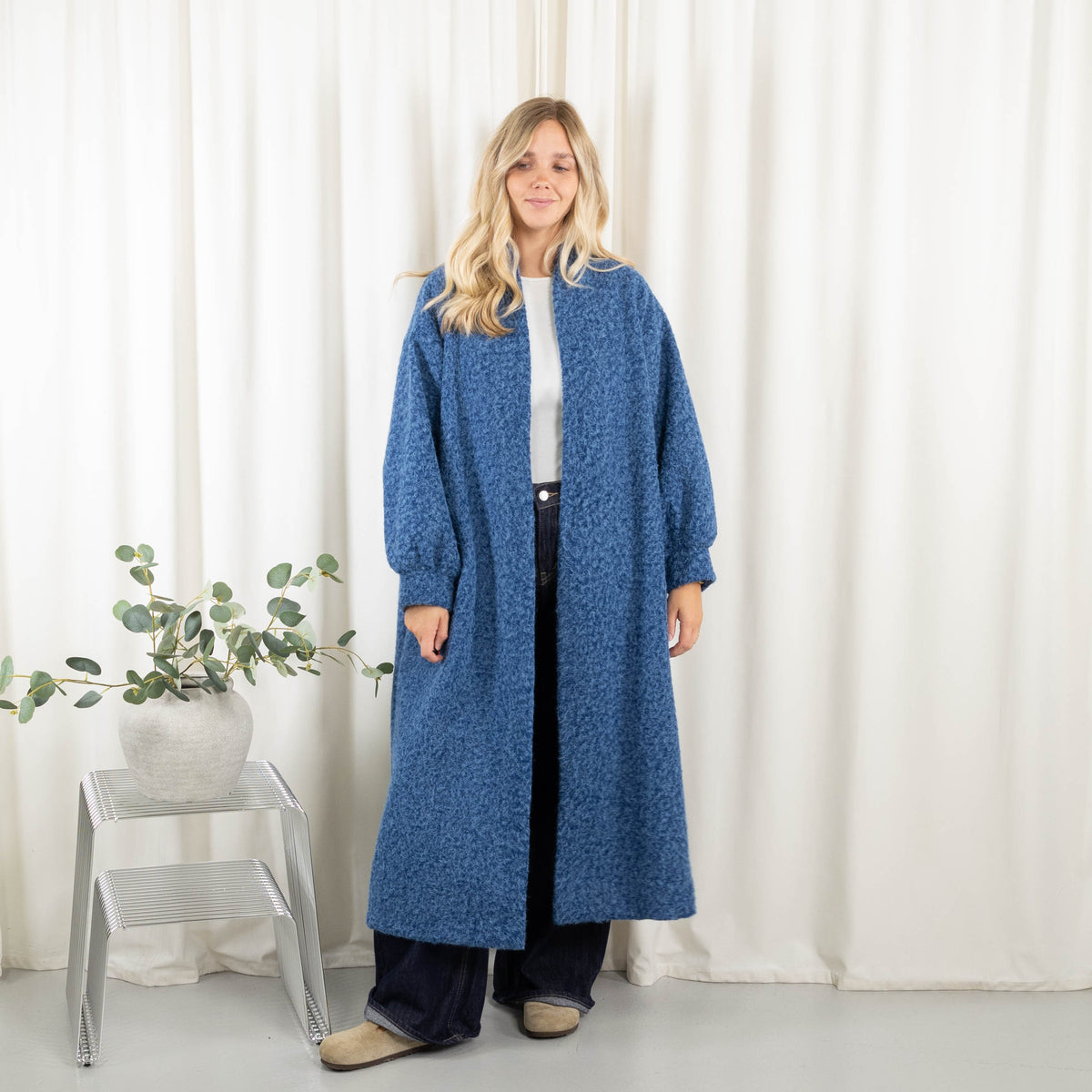Monica cardigan, Blå