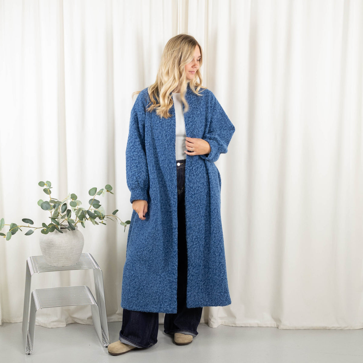 Monica cardigan, Blå