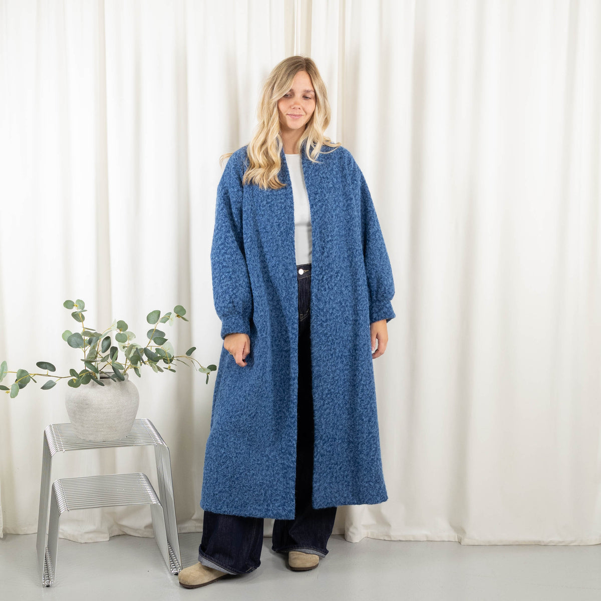 Monica cardigan, Blå