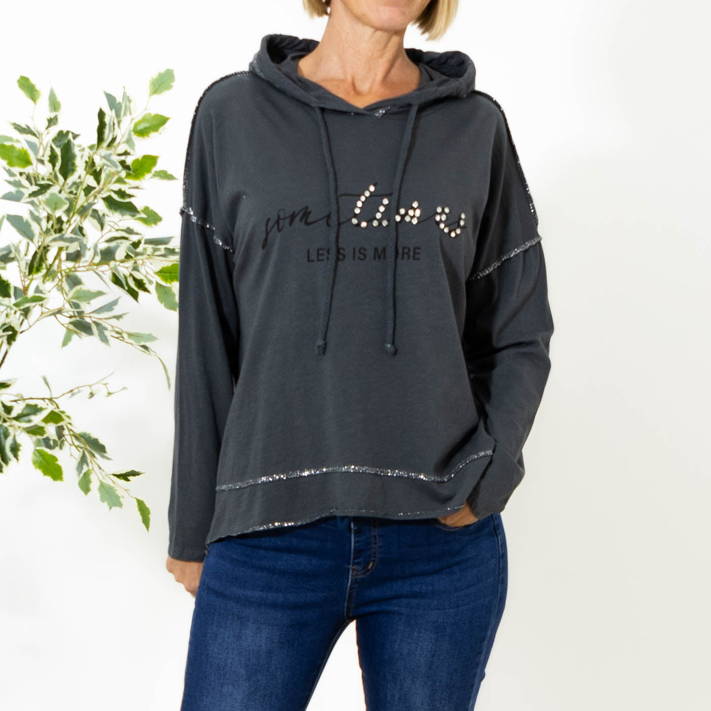 Sammy hoodie, Grå