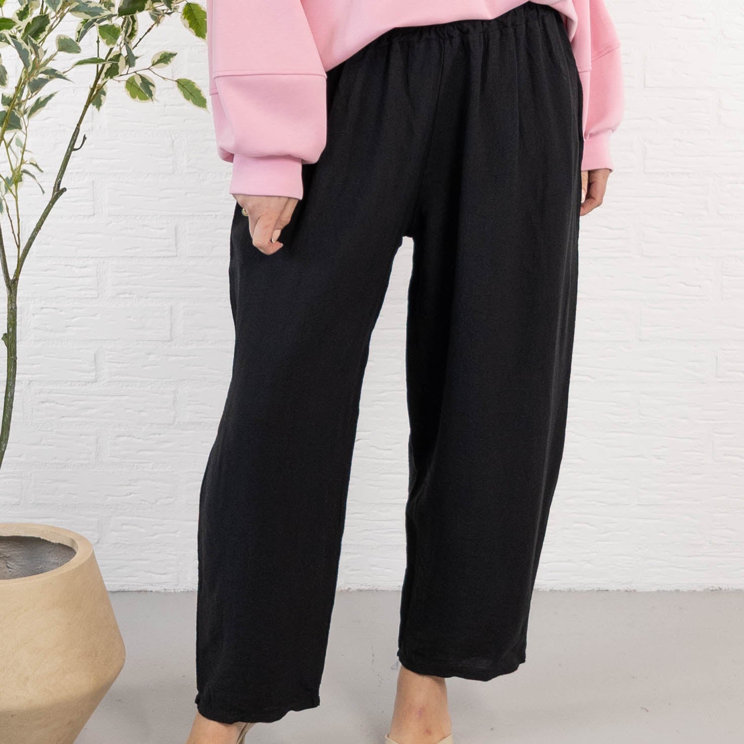 Marissa 7/8 dels bukser, Sort