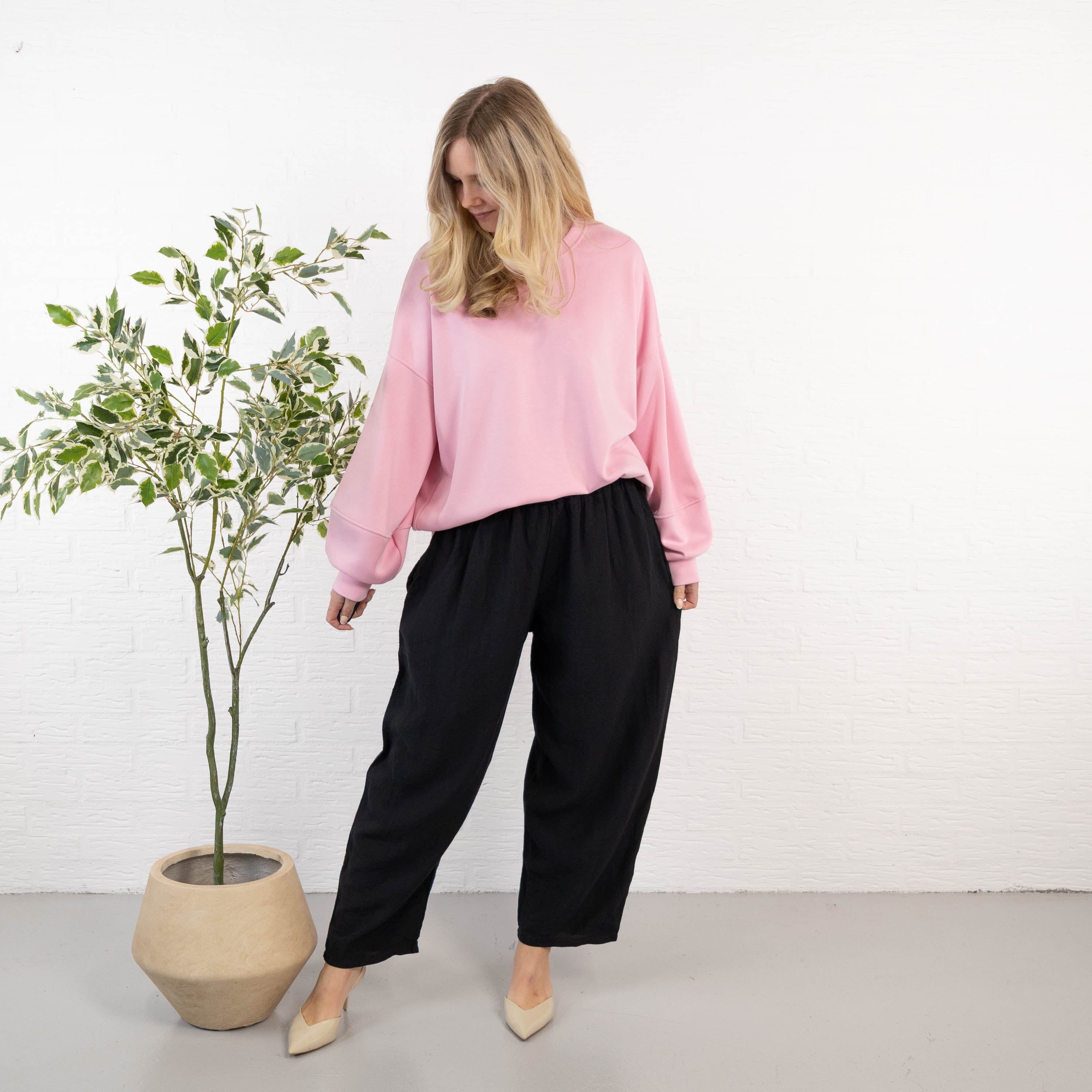 Marissa 7/8 dels bukser, Sort