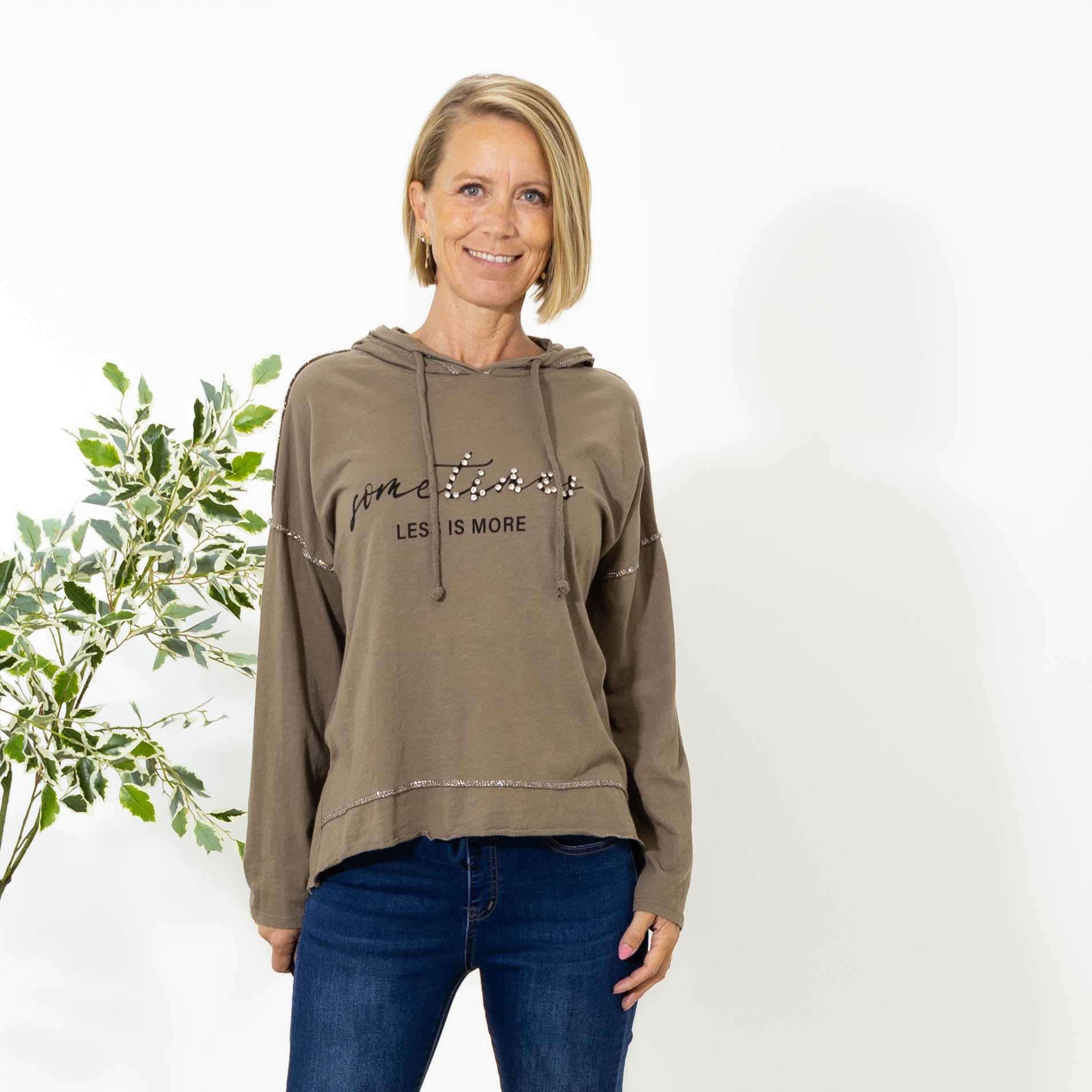 Sammy hoodie, Taupe