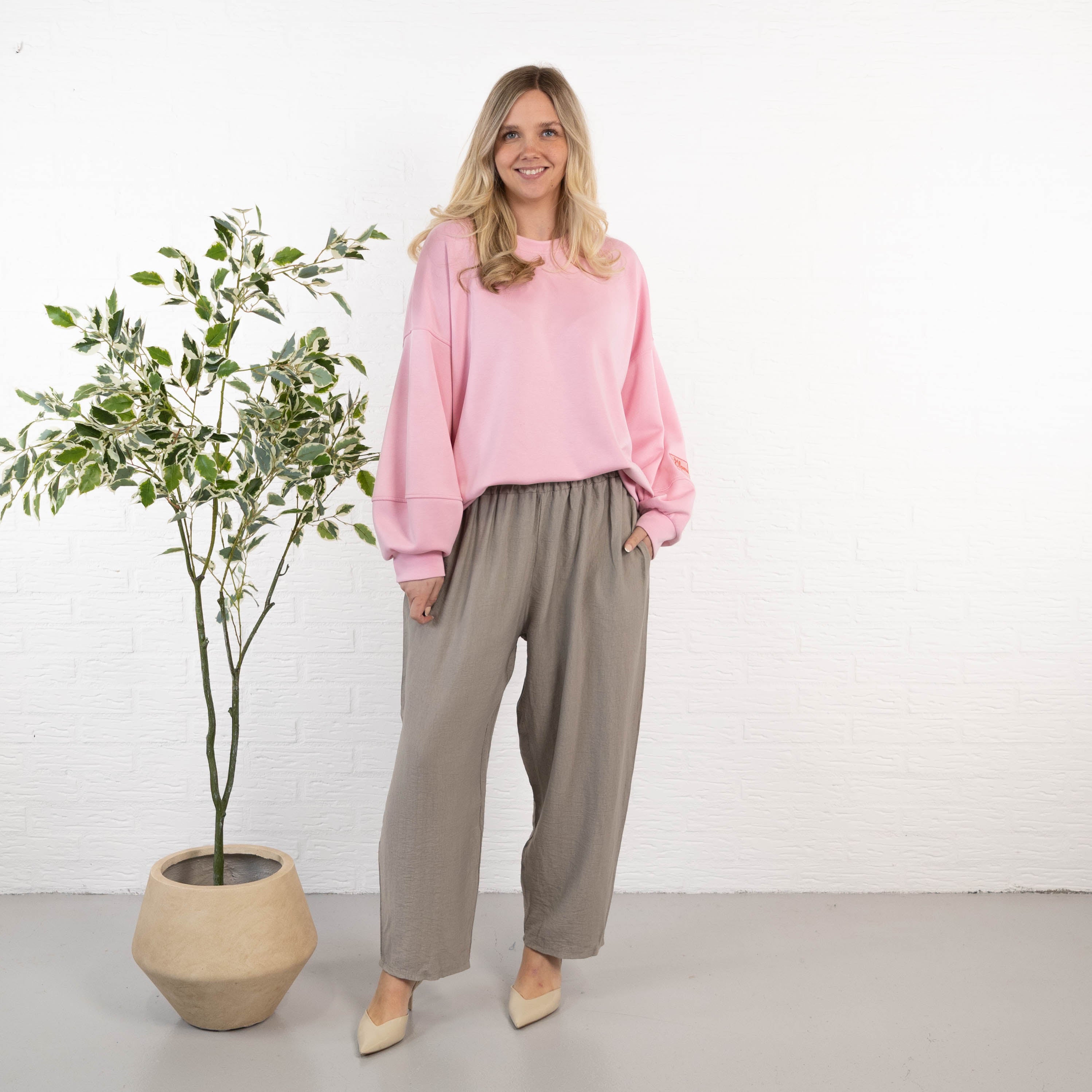 Marissa 7/8 dels bukser, Taupe