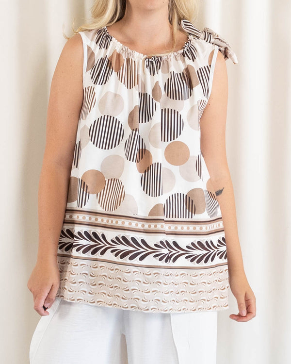 Mirage top, Taupe