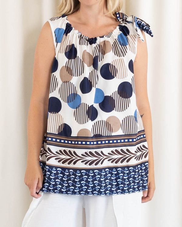 Mirage top, Navy
