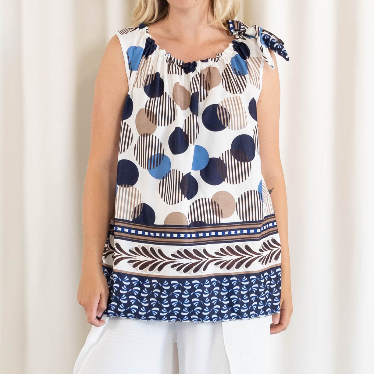 Mirage top, Navy