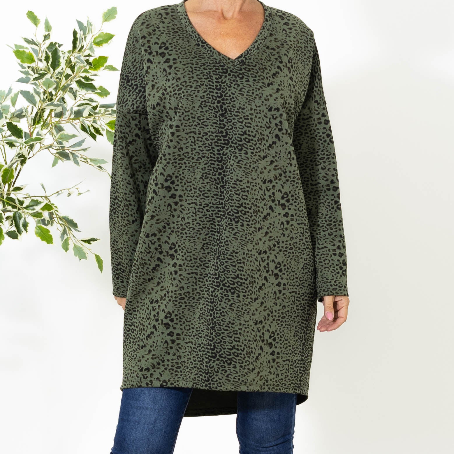Montana sweatshirt kjole, Khaki
