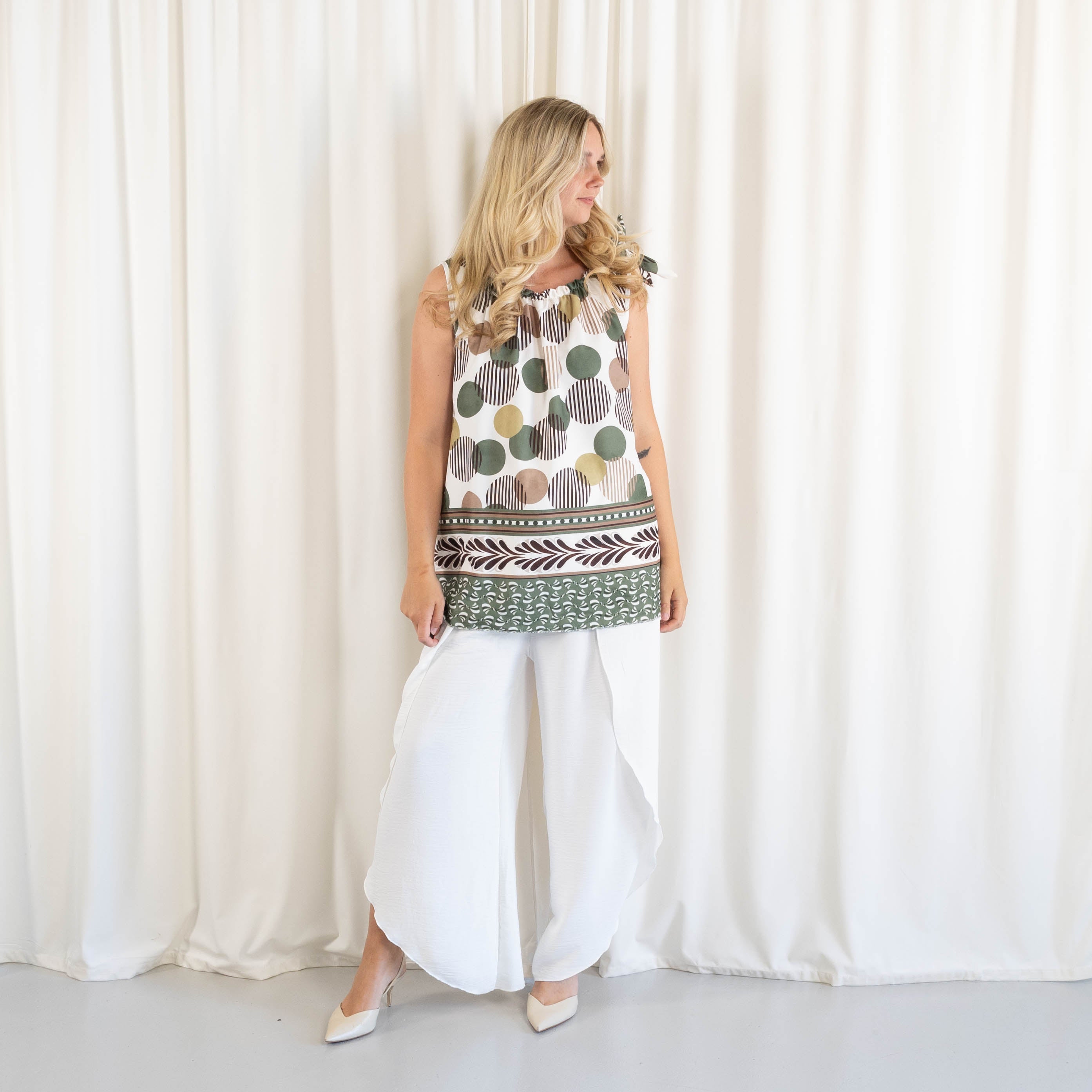 Mirage top, Khaki
