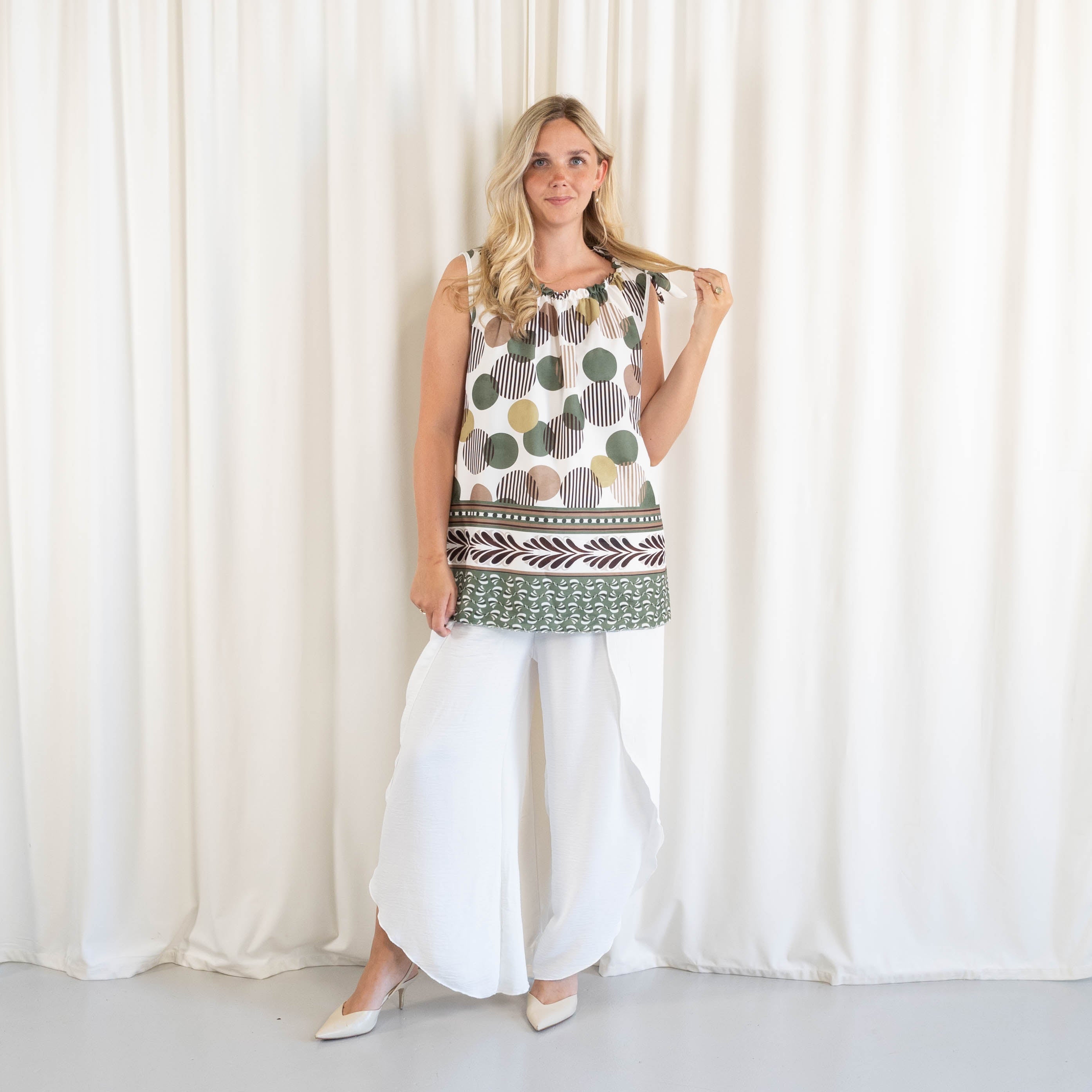 Mirage top, Khaki