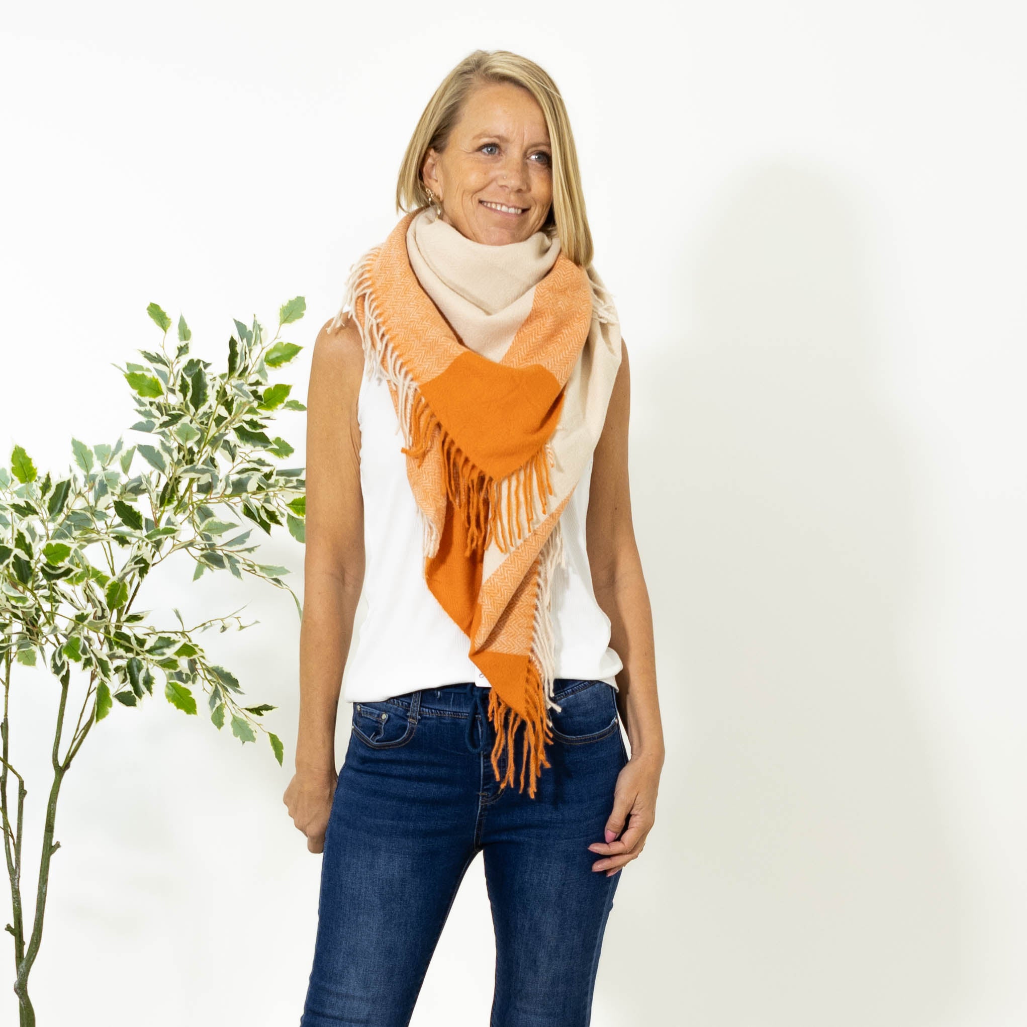 Sally tørklæde, Orange