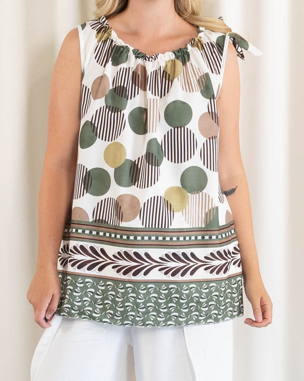 Mirage top, Khaki
