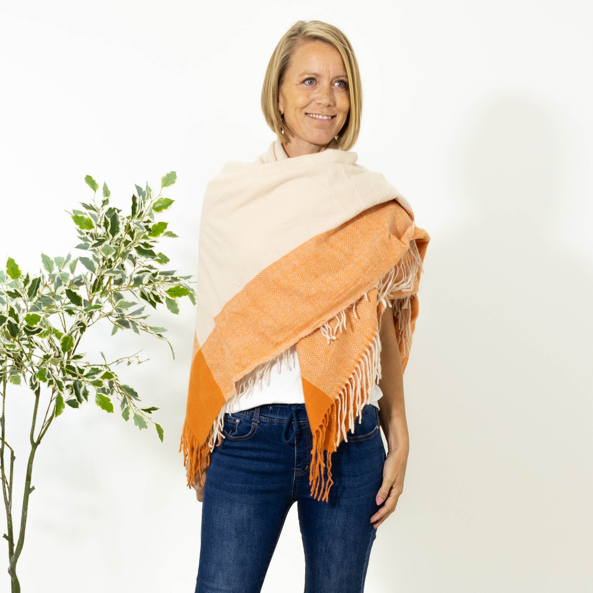 Sally tørklæde, Orange