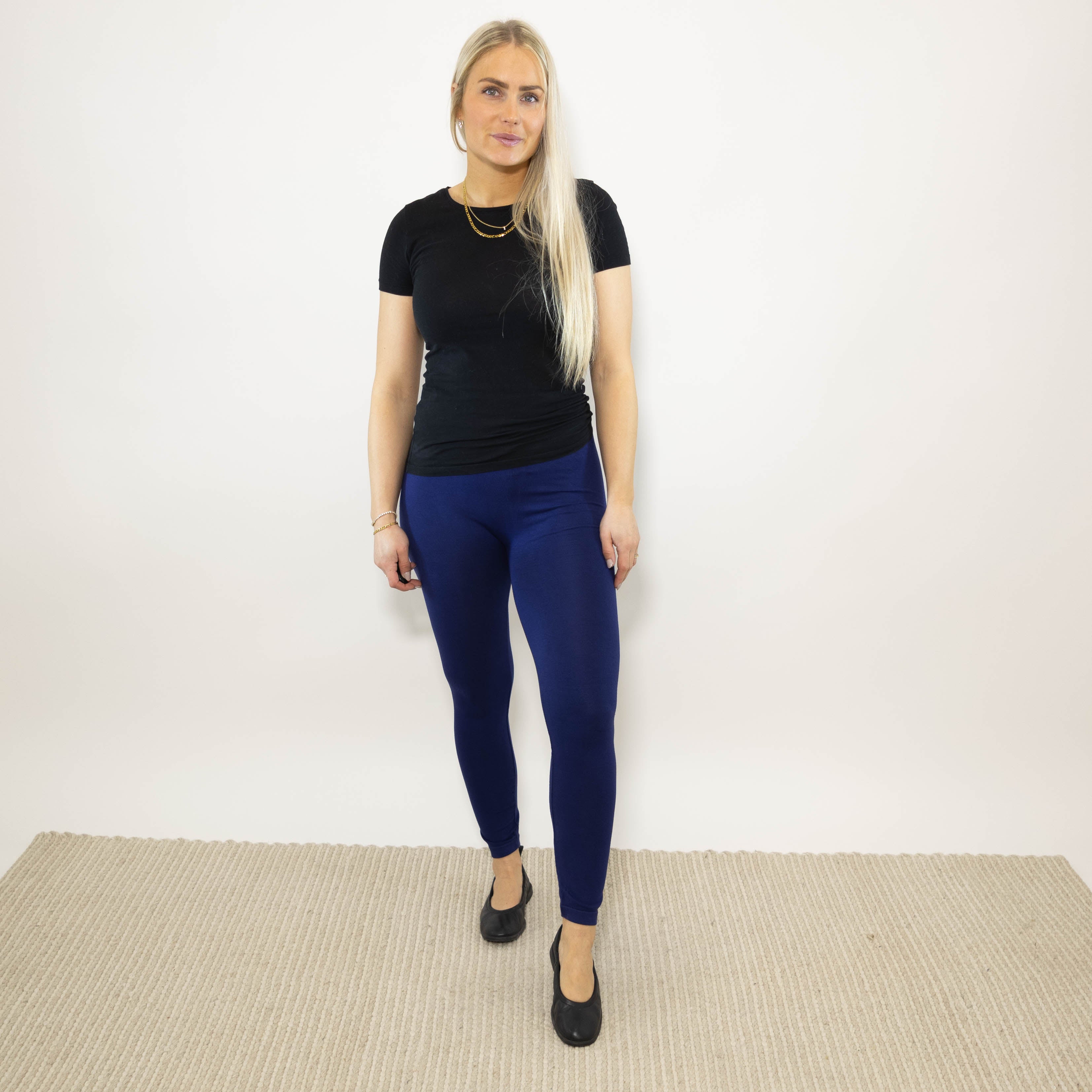 Kenya bomulds leggings, Navy