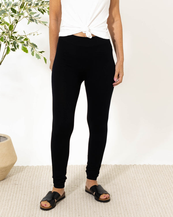 Kenya Bomulds leggings, Sort