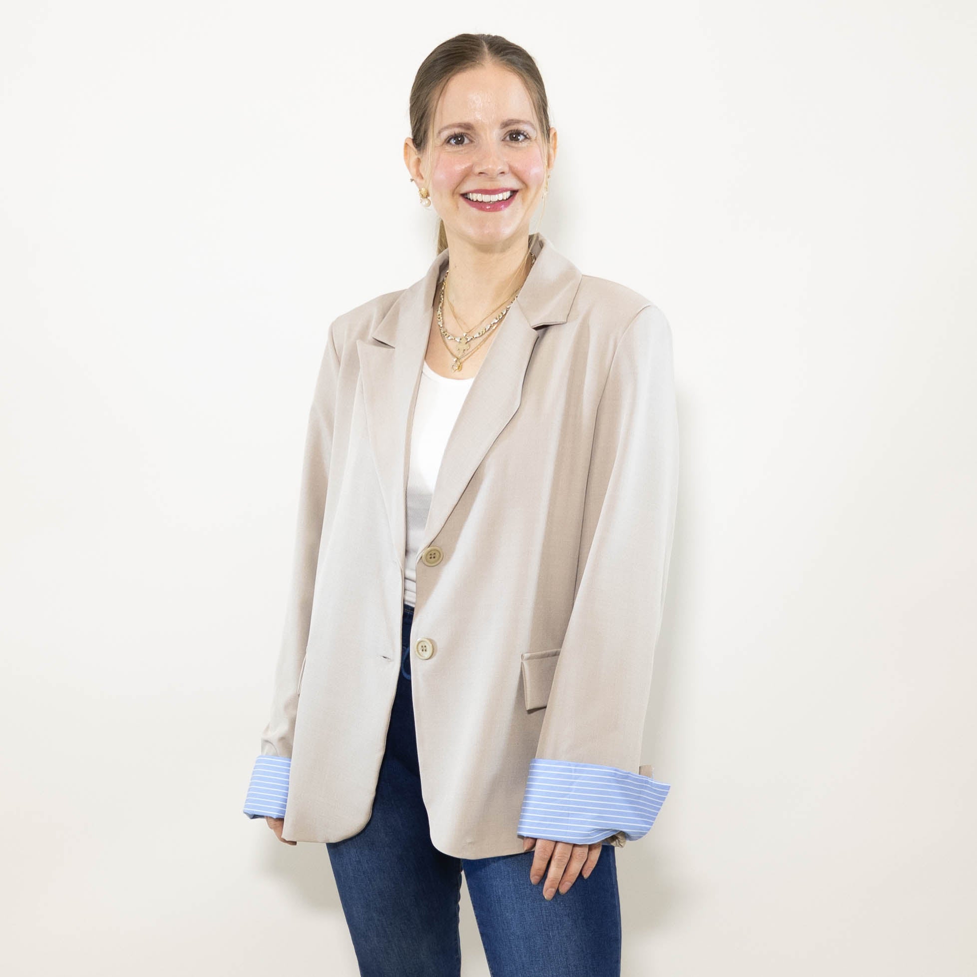 Sienna blazer, Beige