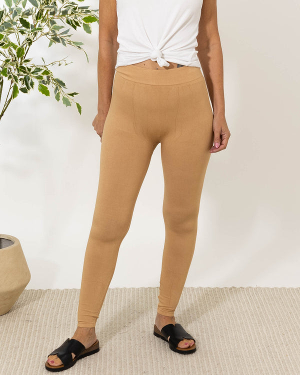Kenya bomulds leggings, Camel