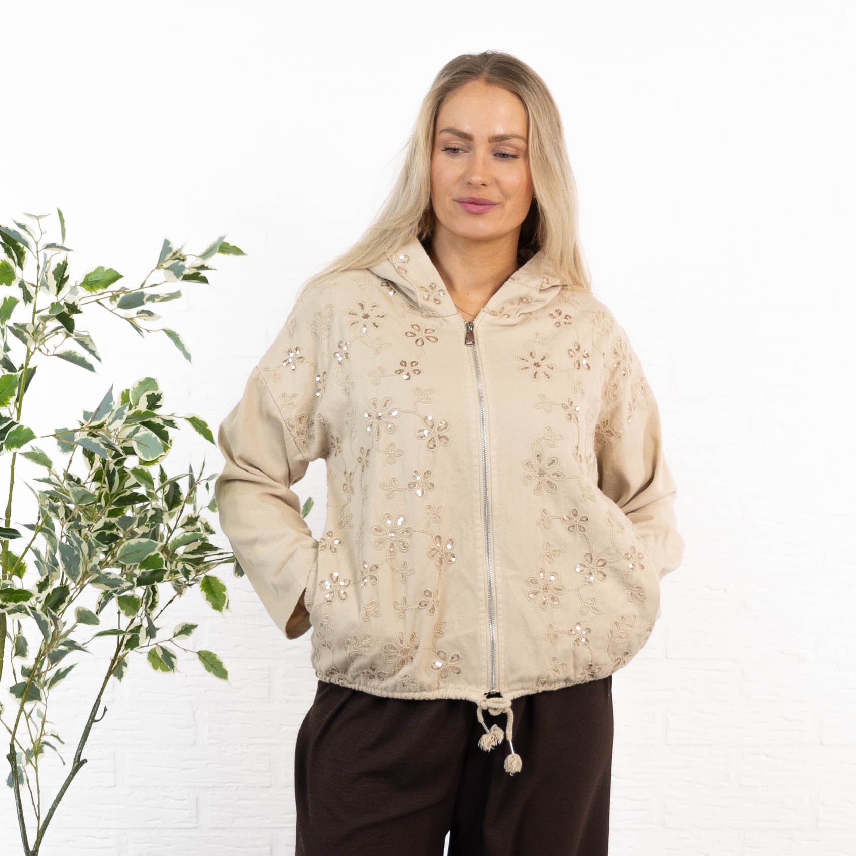 Tenna jakke, Taupe