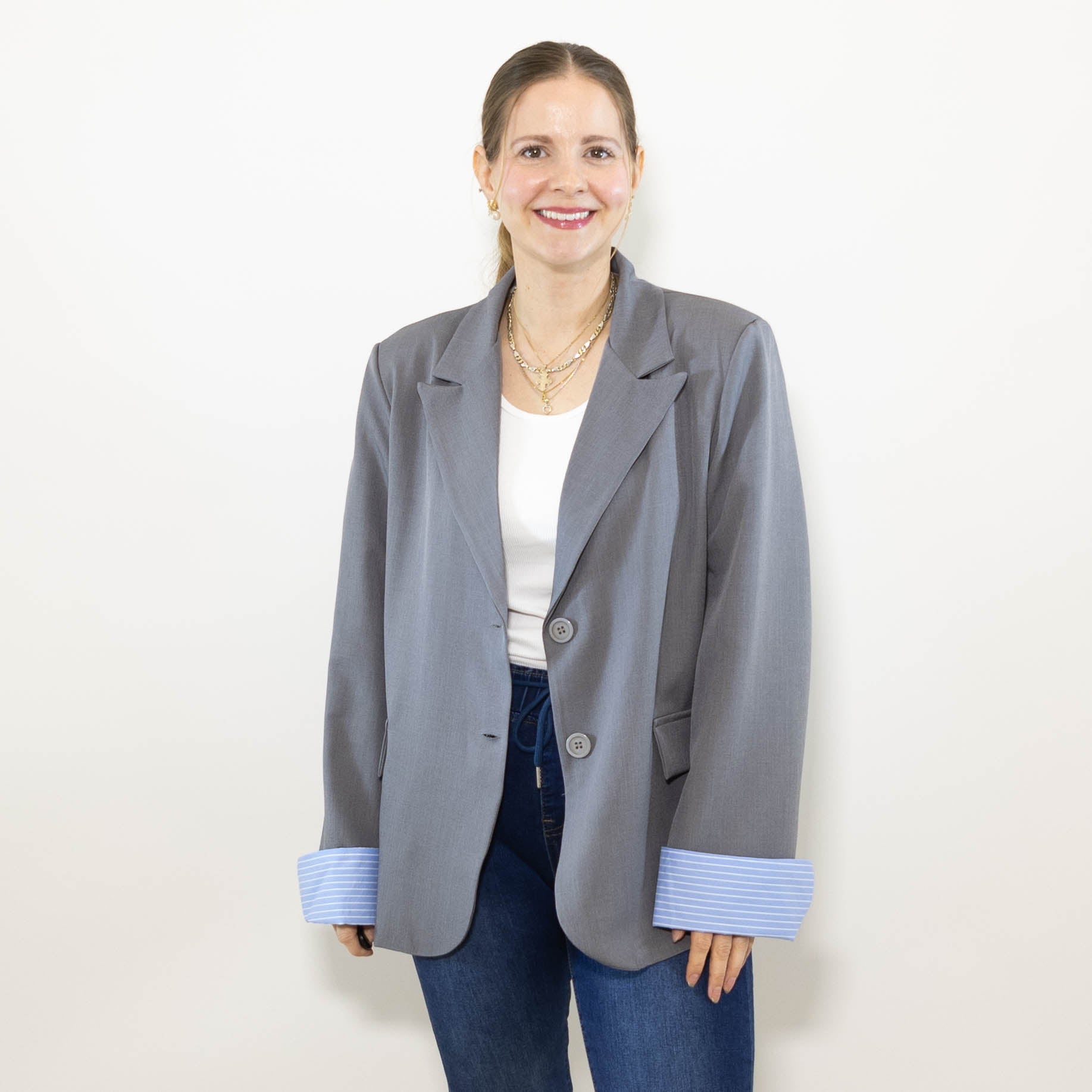 Sienna blazer, Grå