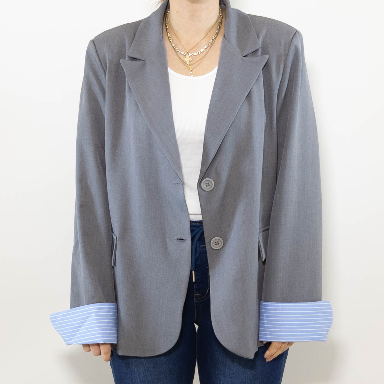 Sienna blazer, Grå