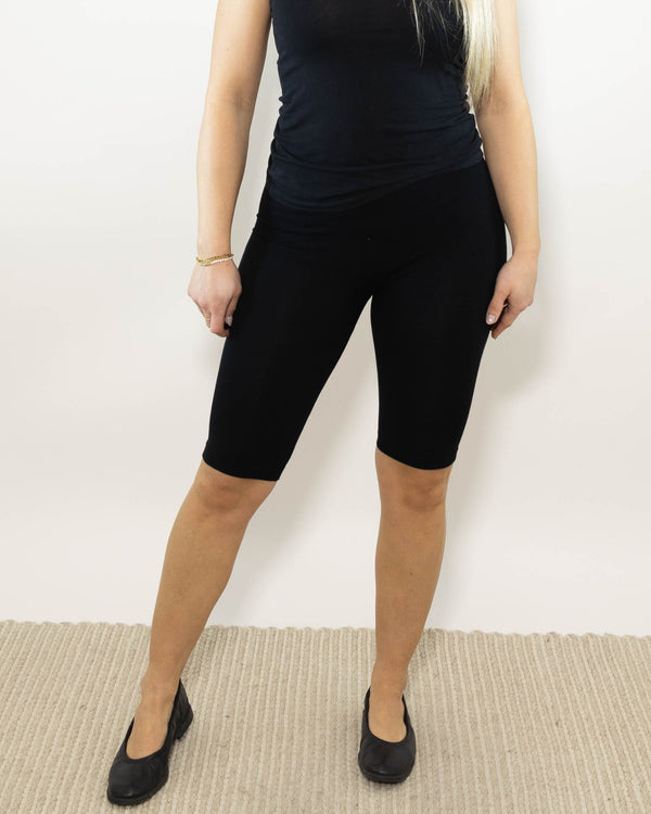 Cora bomulds cykelshorts, Sort