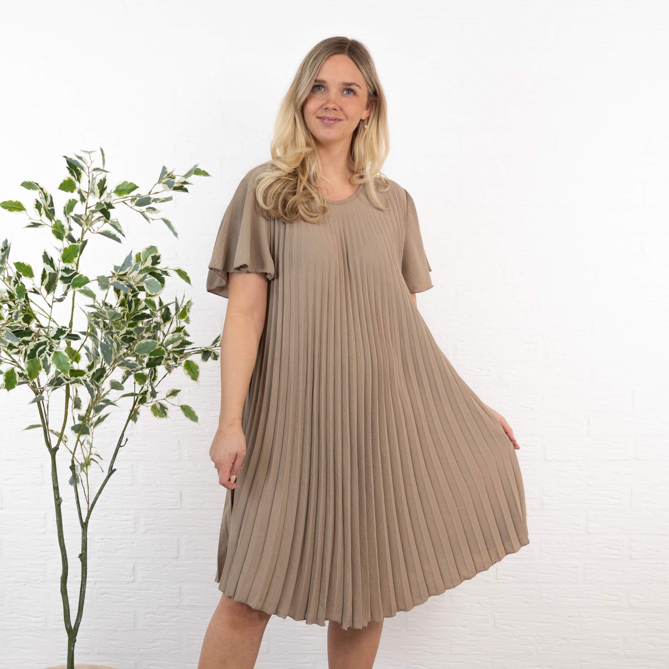 Pernille kjole, Taupe