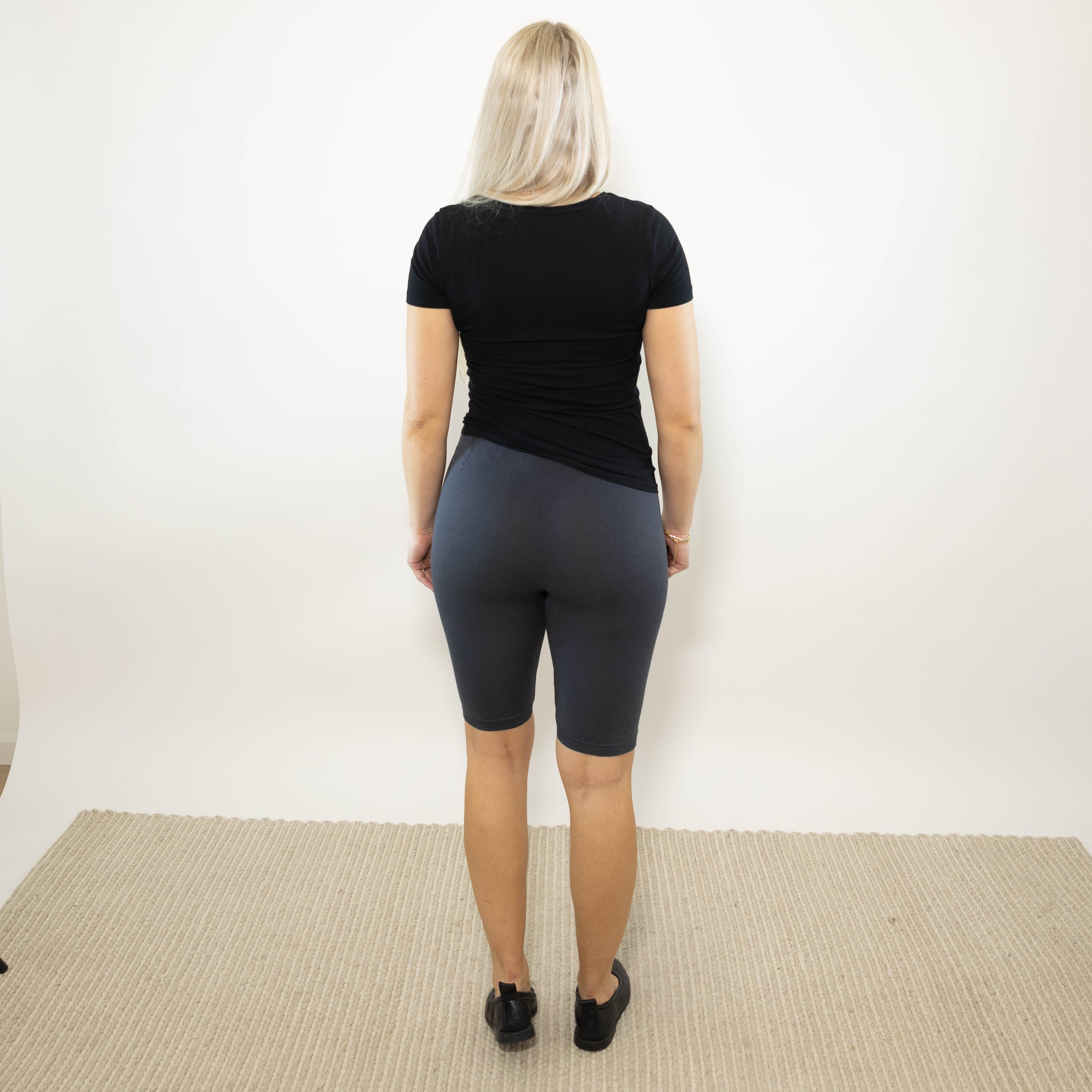 Cora bomulds cykelshorts, Mørkegrå
