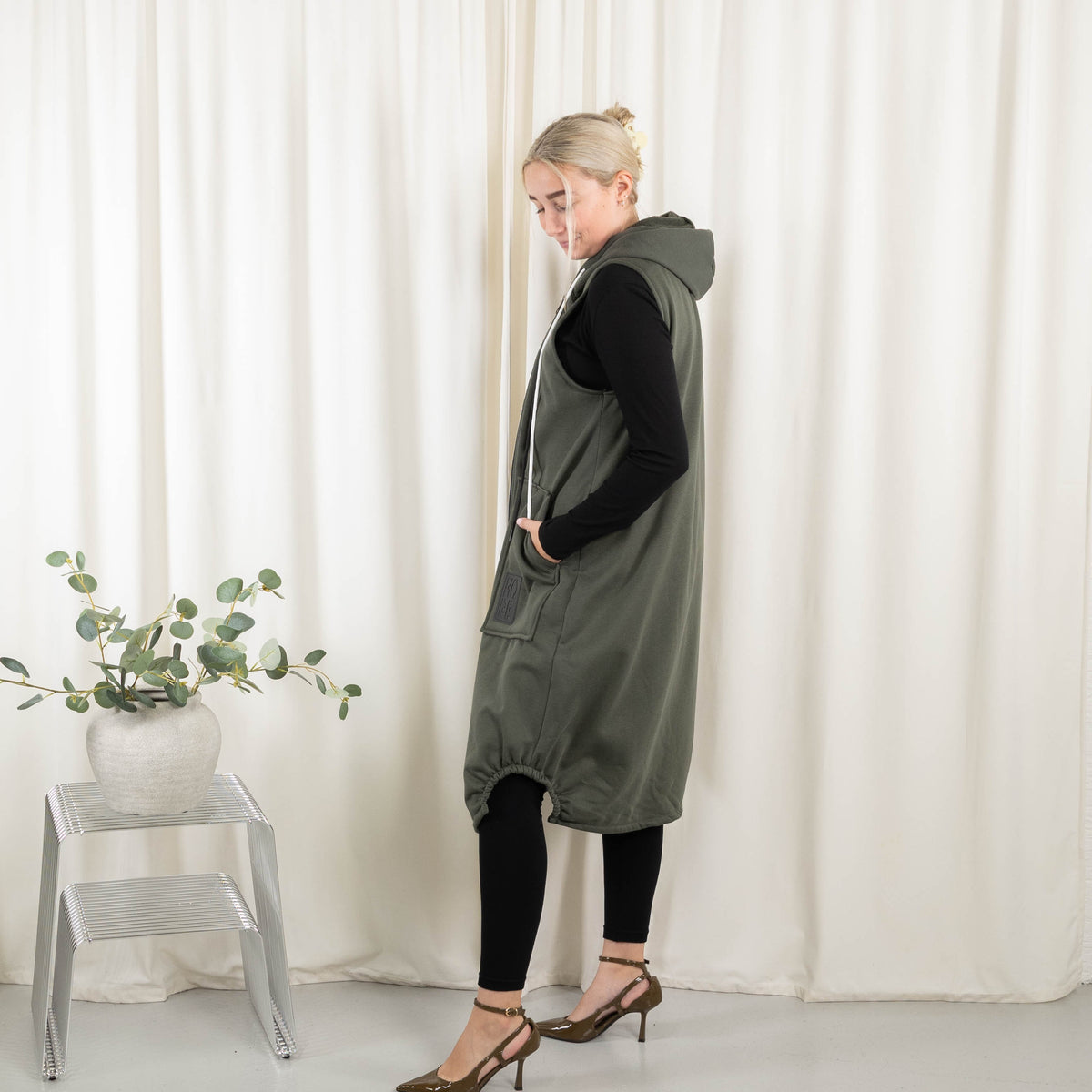 Channy sweat/vest, Khaki
