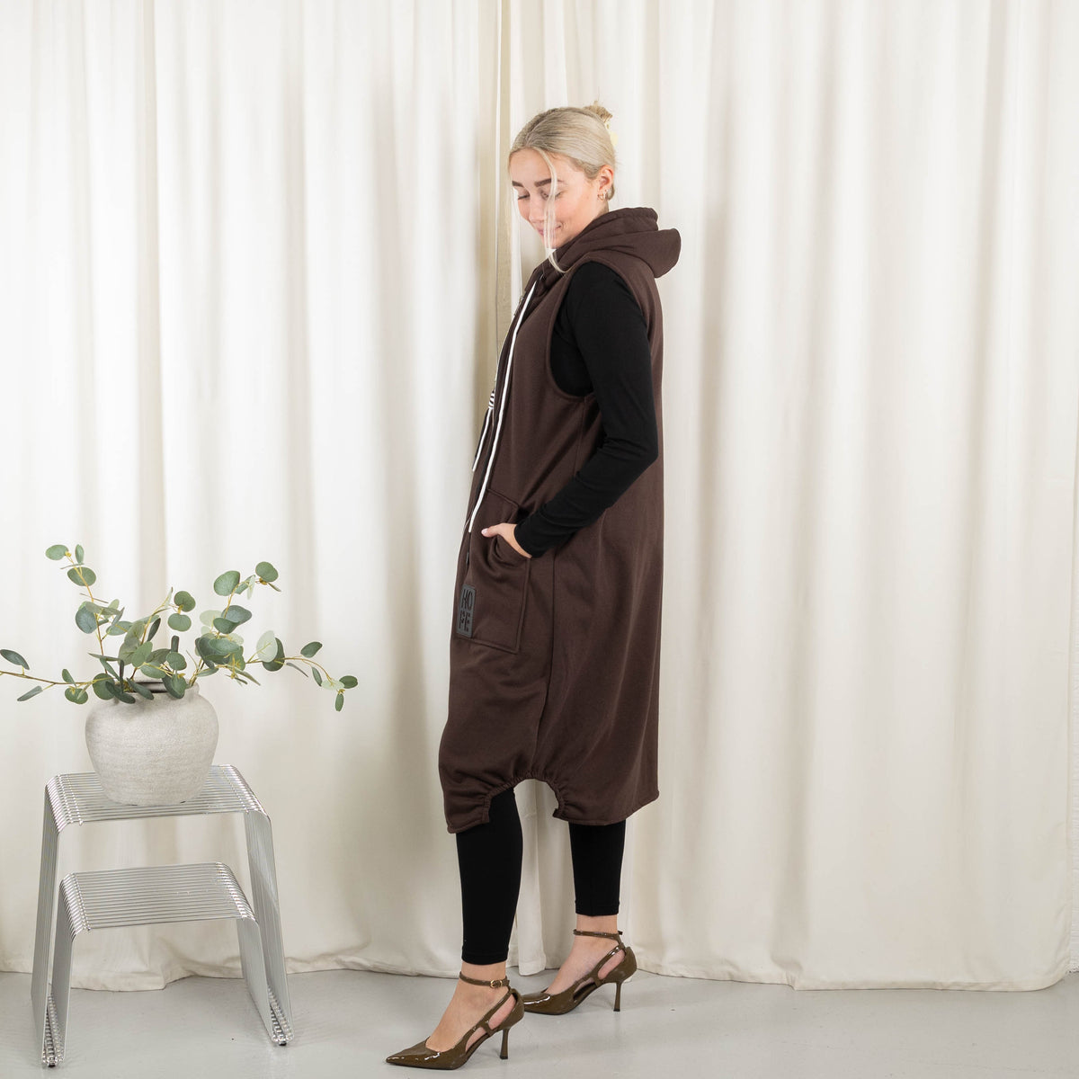 Channy sweat/vest, Choko