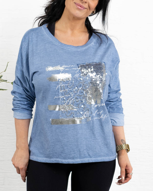 Olivia t-shirt, Dueblå