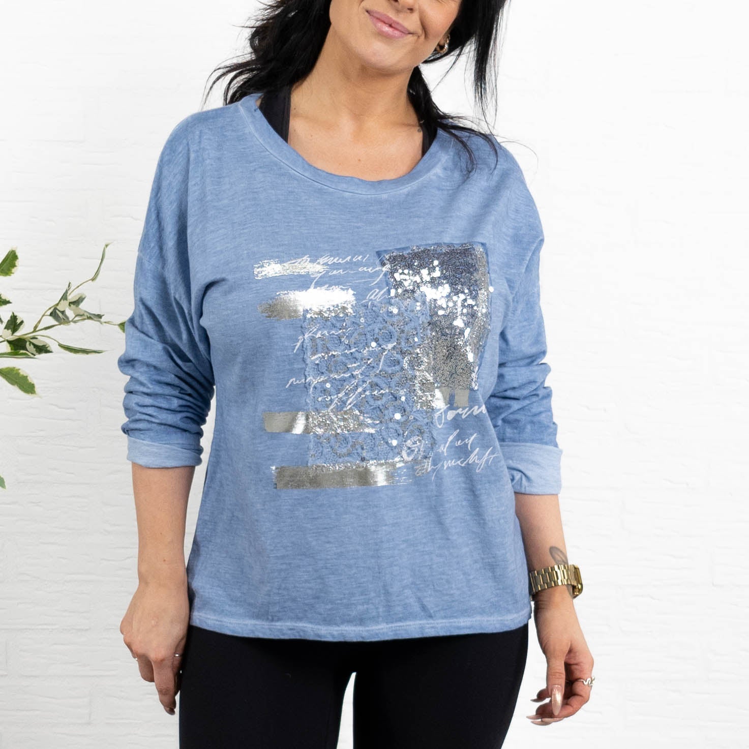 Olivia t-shirt, Dueblå