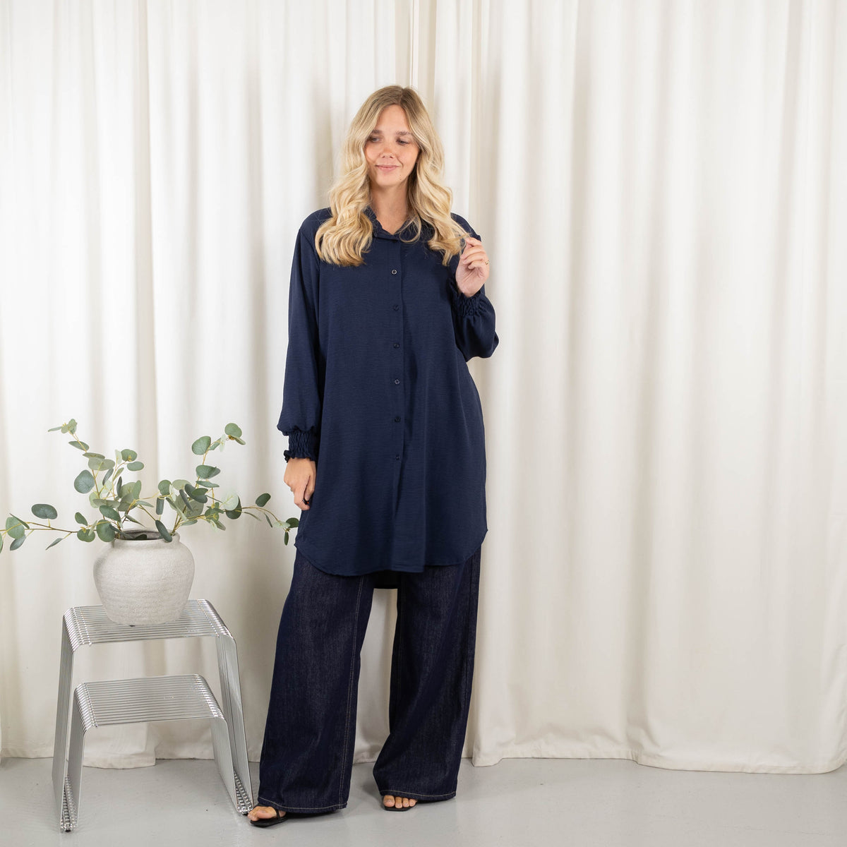Mona skjorte, Navy